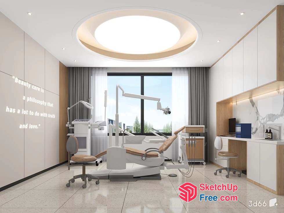 Dental Clinic Interior Design 3D SketchUp File