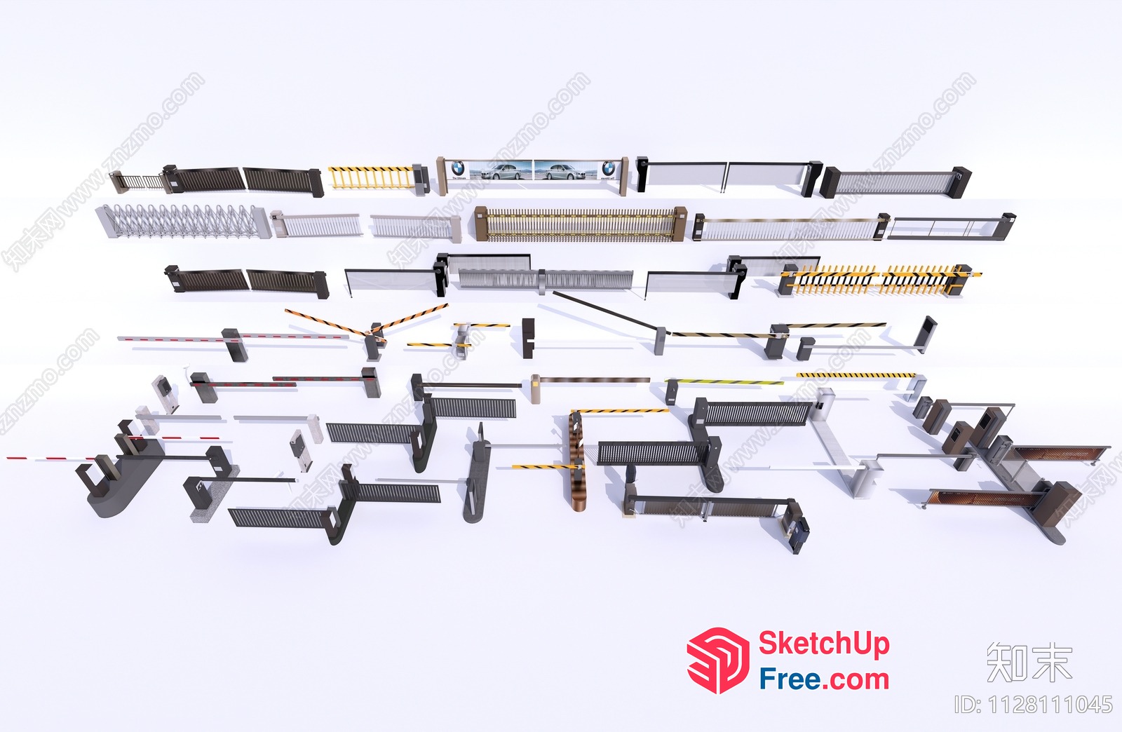 Various Styles Of Stair Railing Designs 3D SketchUp File