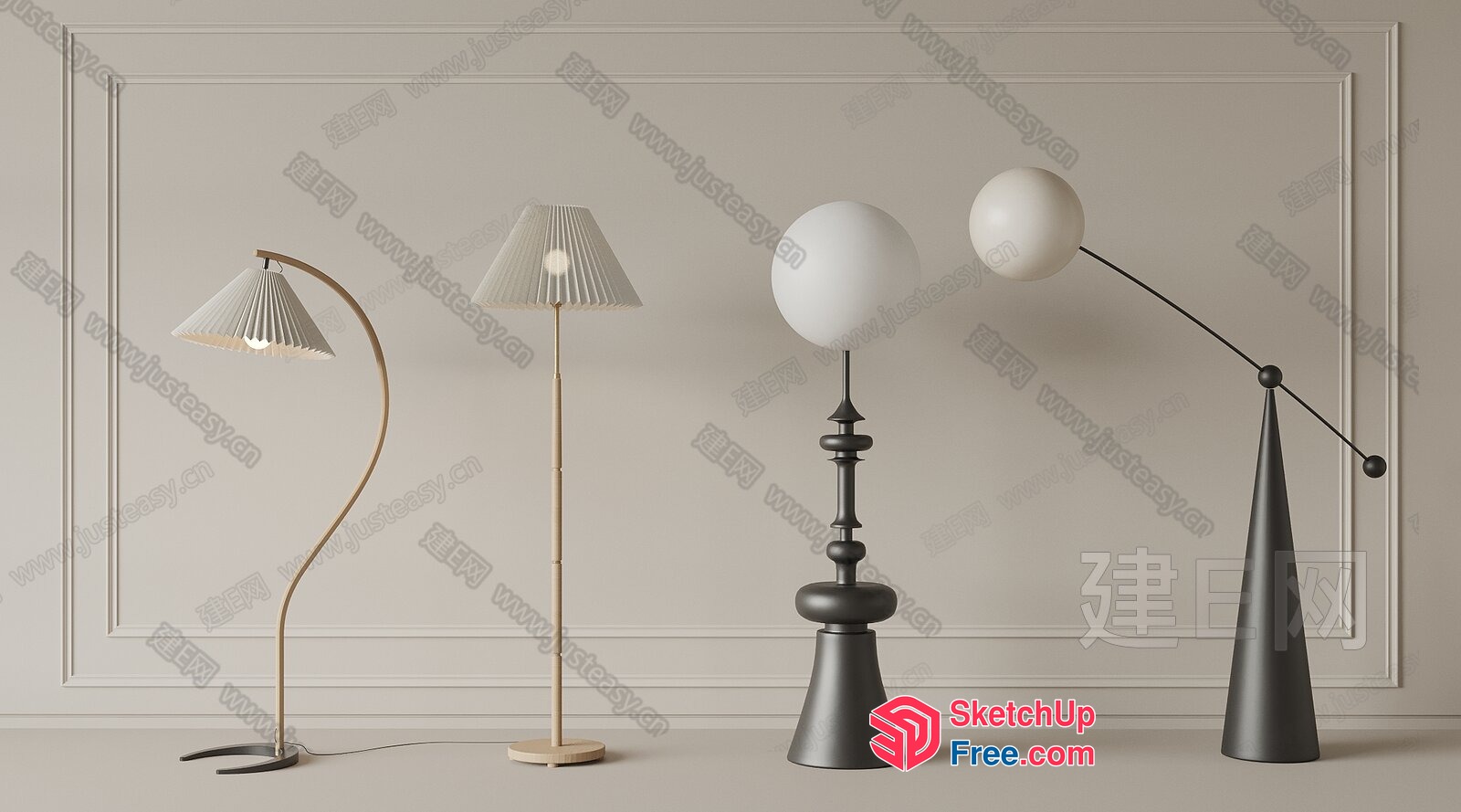 Modern Minimalist Lamps 3D SketchUp File