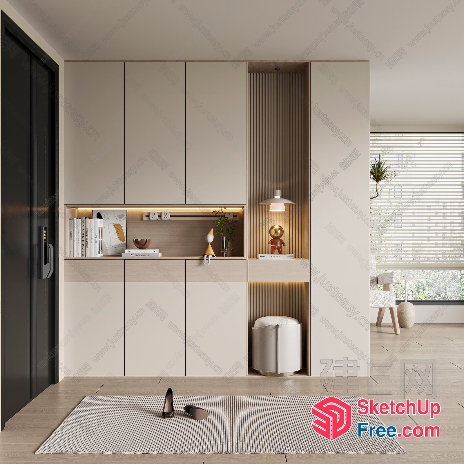 Modern Minimalist Interior Design 3D SketchUp File