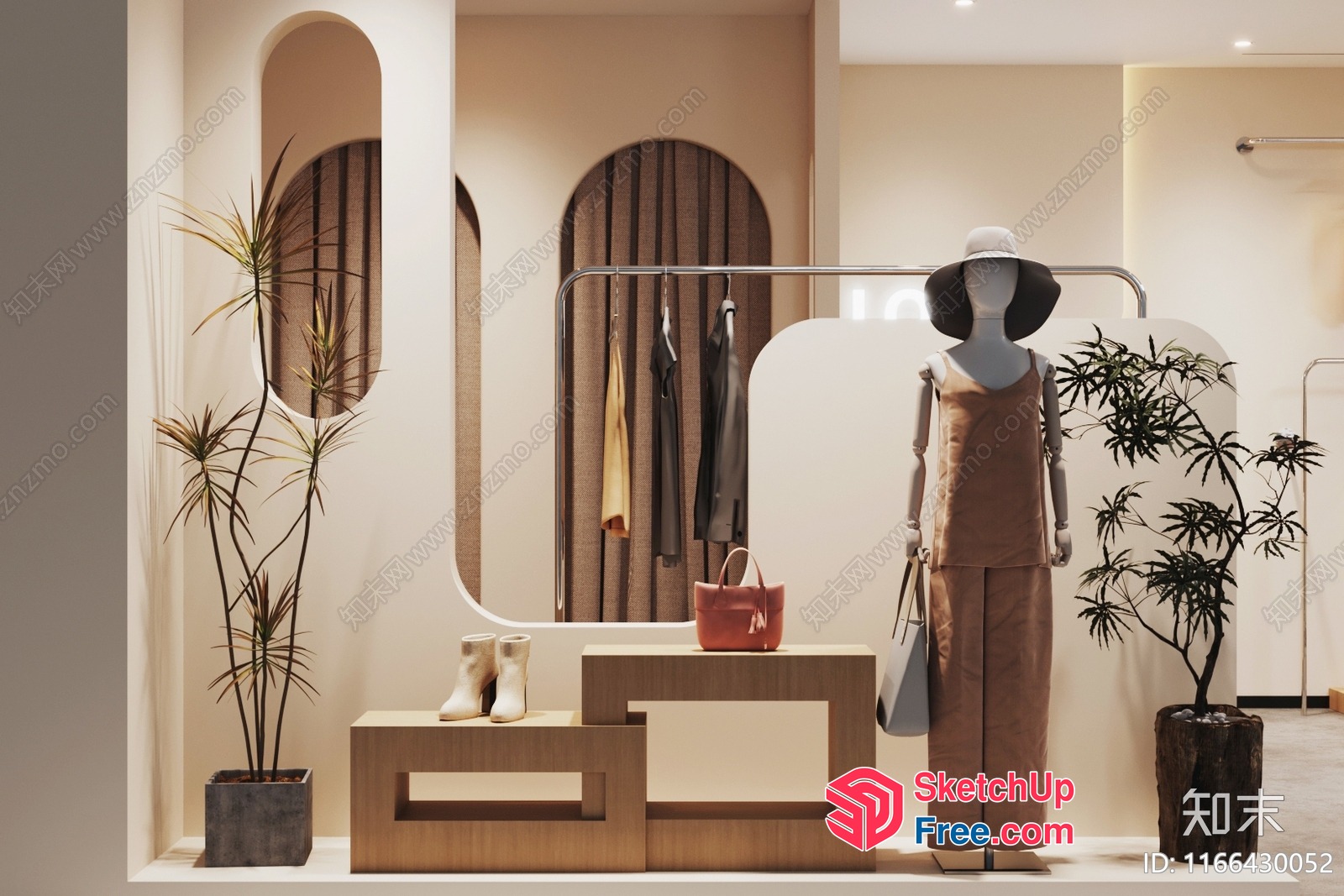 Stylish Modern Minimalist Interior Design 3D SketchUp File