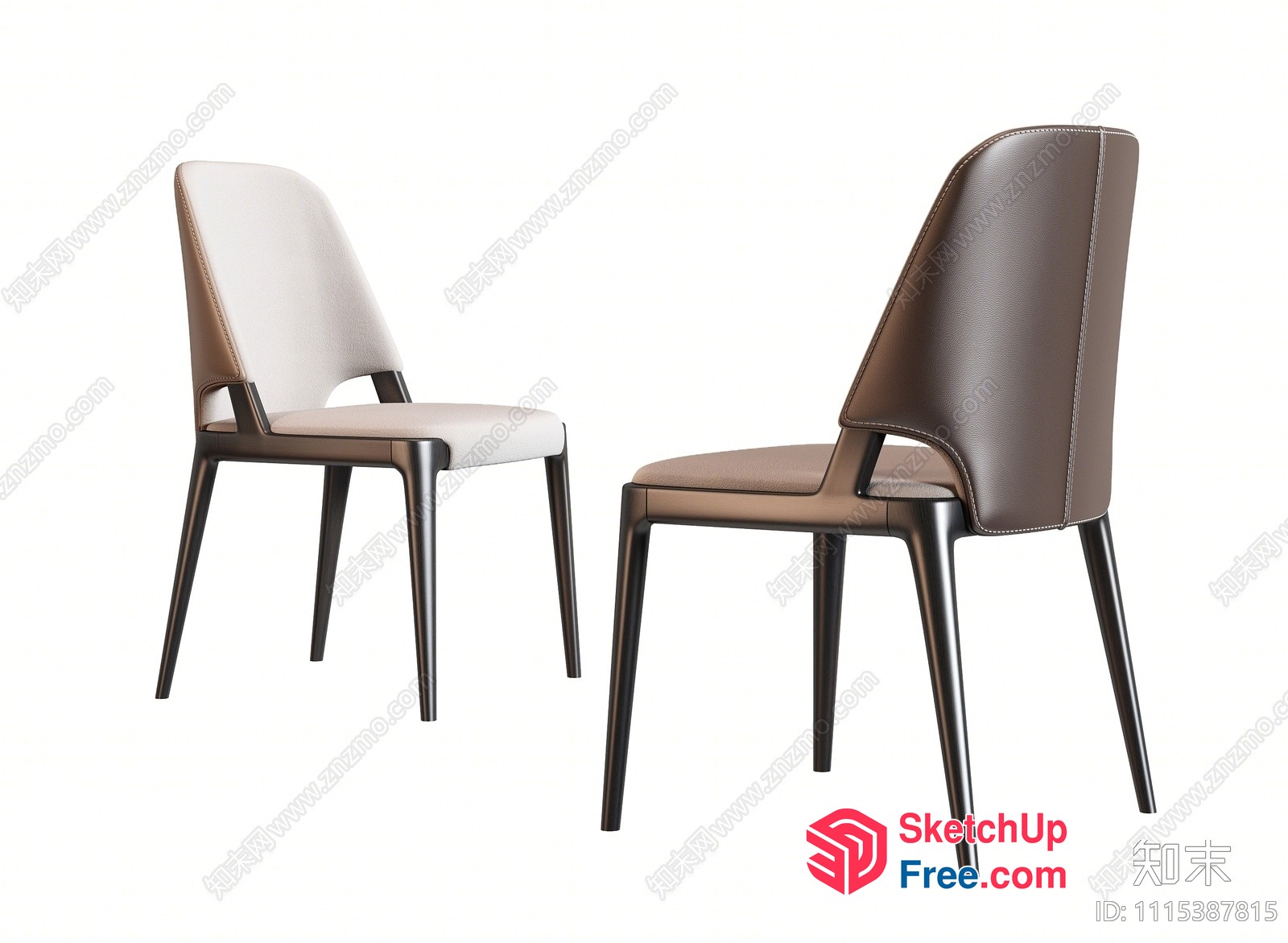 Modern Minimalist Dining Chairs 3D SketchUp File