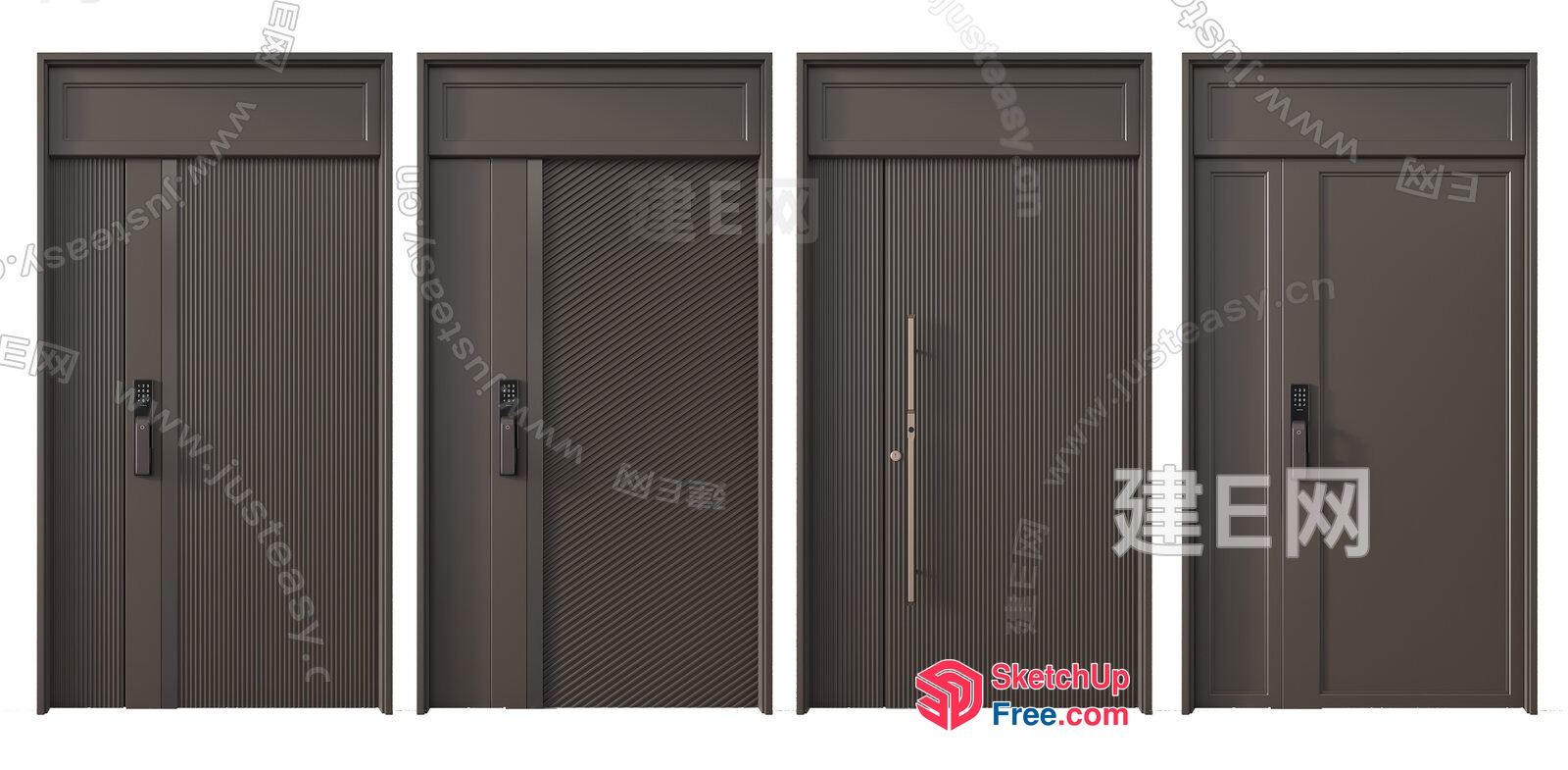 Elevator Doors With Various Styles And Designs 3D SketchUp File