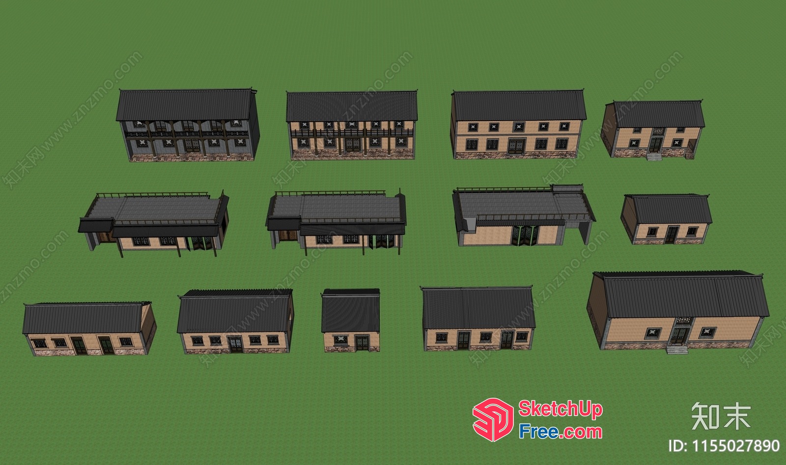 3D Models Of Various Buildings 3D SketchUp File