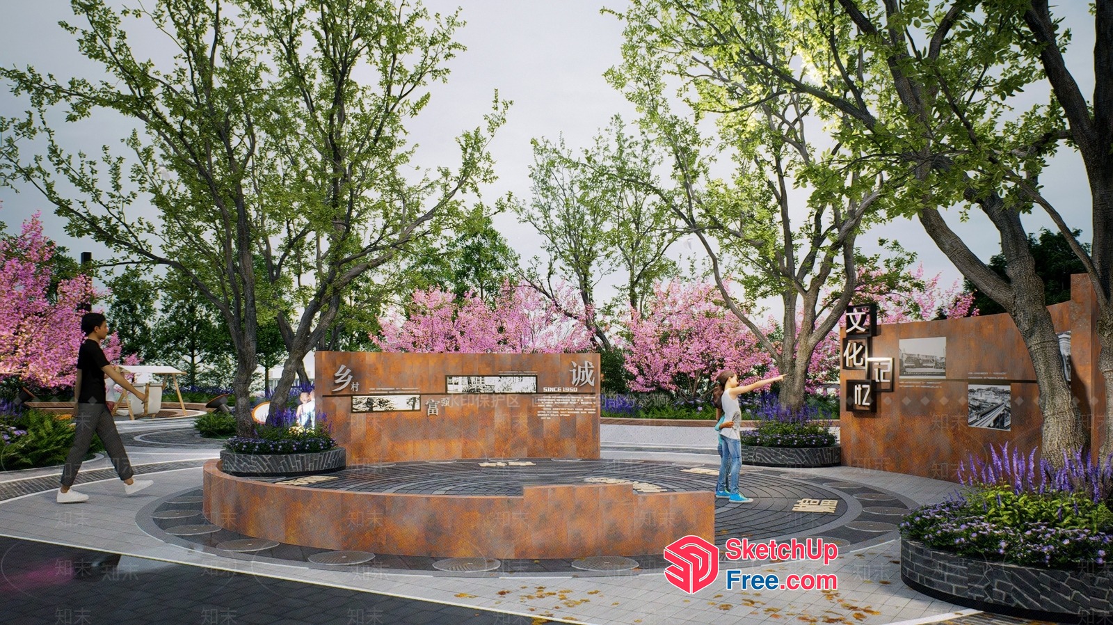 Modern Rustic Outdoor Space 3D SketchUp File