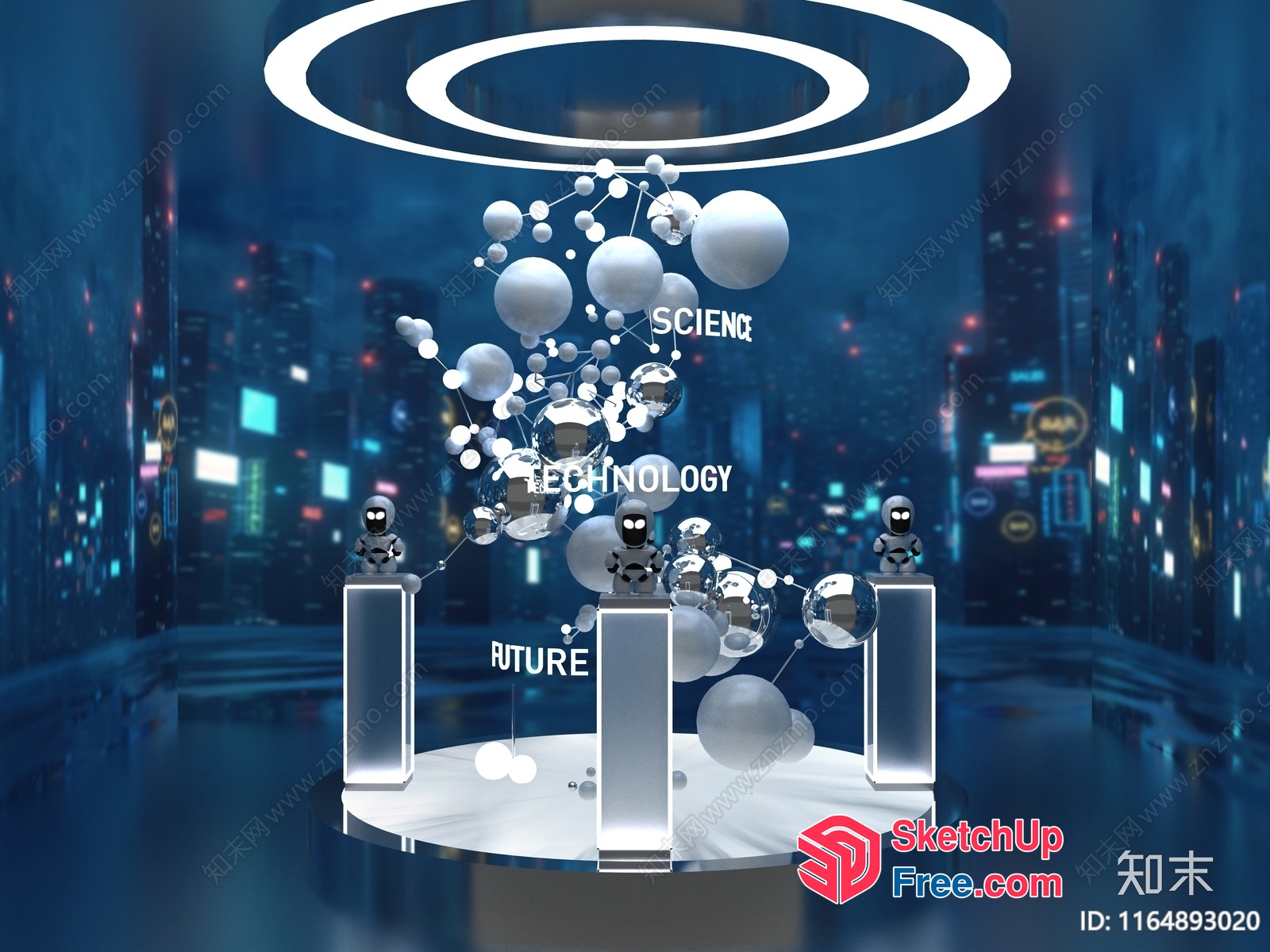 Futuristic Science And Technology Conference 3D SketchUp File