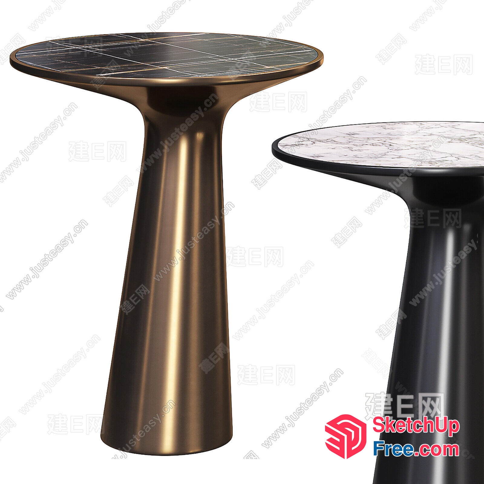 Sleek And Modern Side Tables 3D SketchUp File