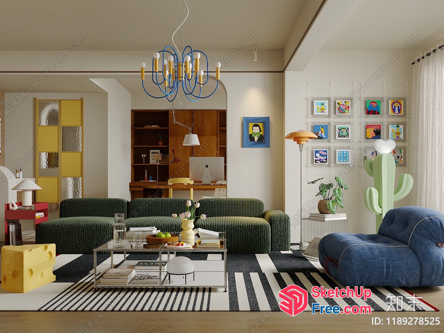 Eclectic Mix Of Modern And Traditional Styles 3D SketchUp File
