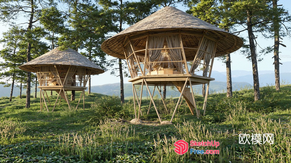 Serene Retreat In Harmony With Nature 3D SketchUp File