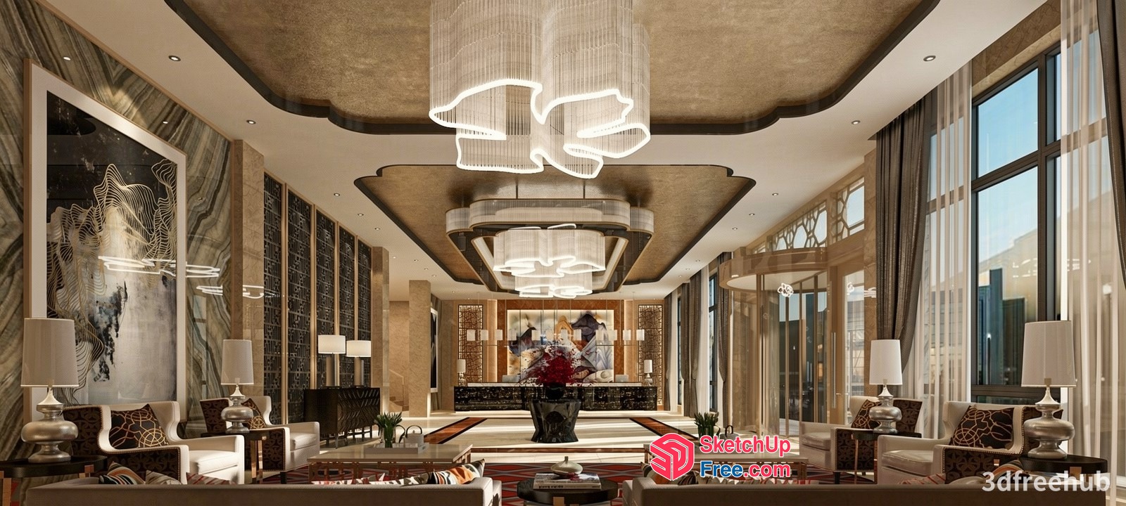 Luxurious Modern Interior Design 3D SketchUp File