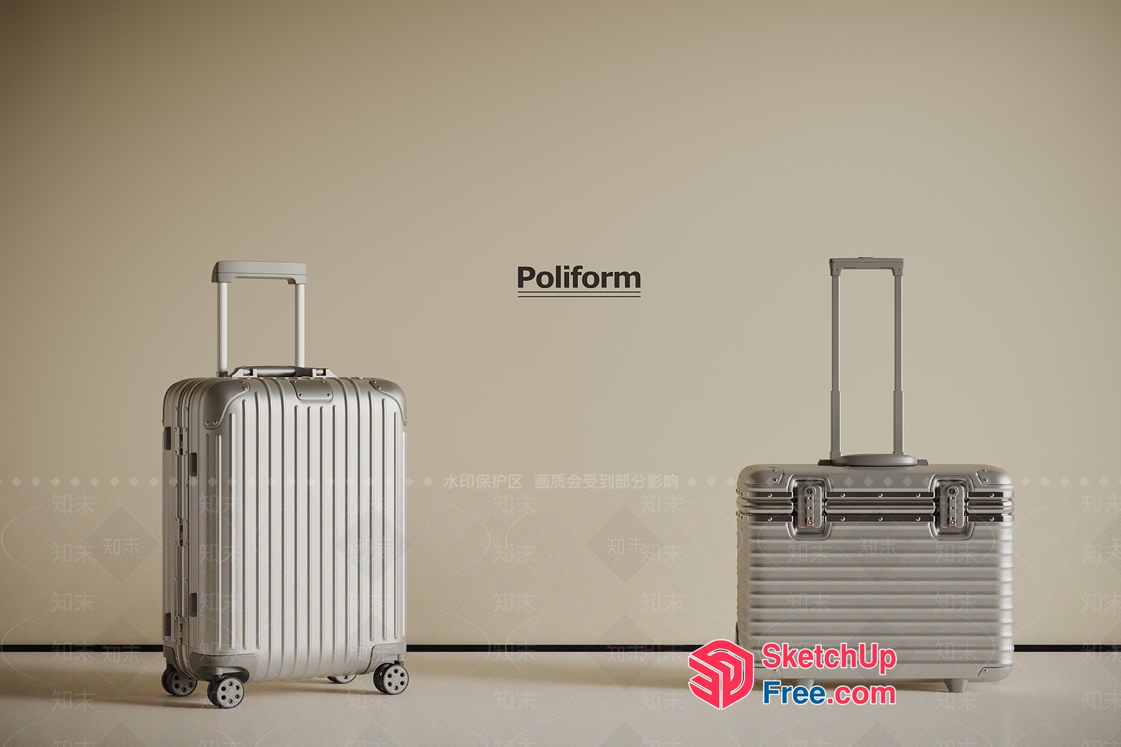 Poliform Luggage 3D SketchUp File