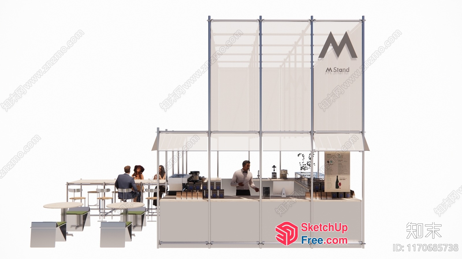 Modern Minimalist Food Truck 3D SketchUp File