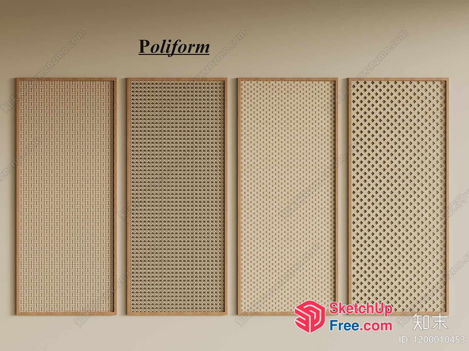 Poliform Partition Screen 3D SketchUp File
