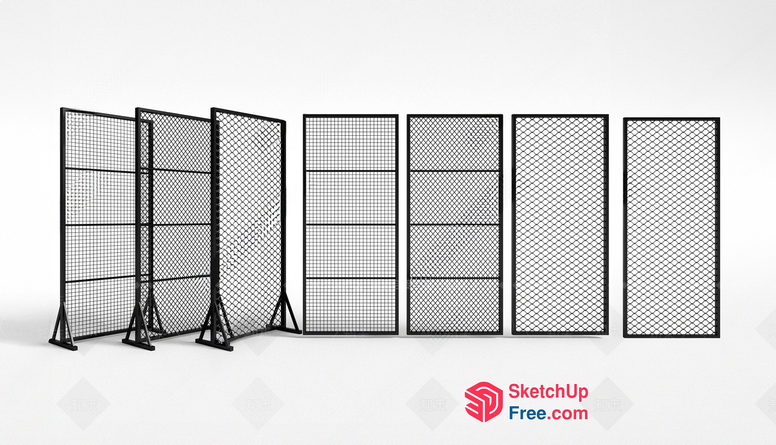 Partition Screen For Office Or Home 3D SketchUp File