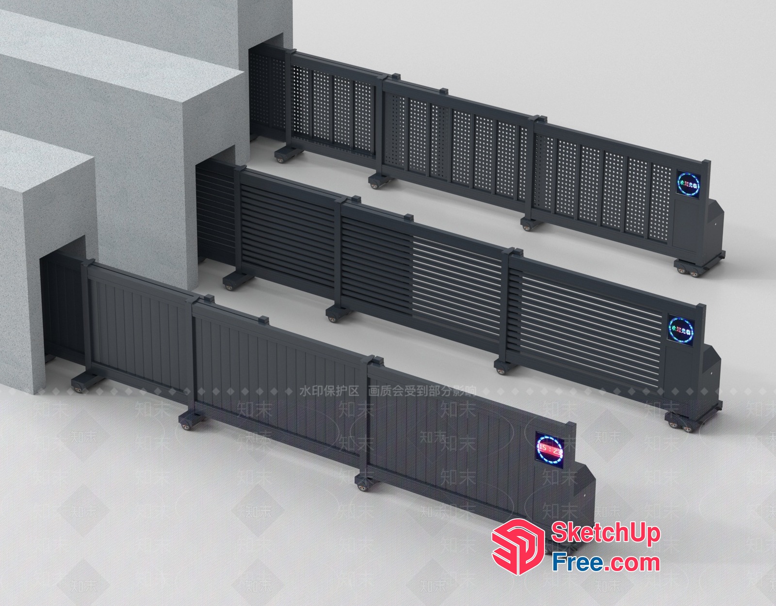 Security Screening Area 3D SketchUp File