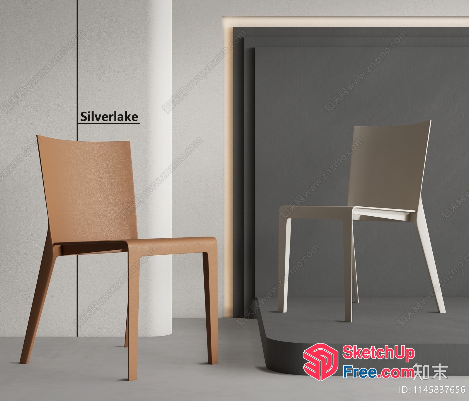 Minimalist Style Silverlake Chairs 3D SketchUp File