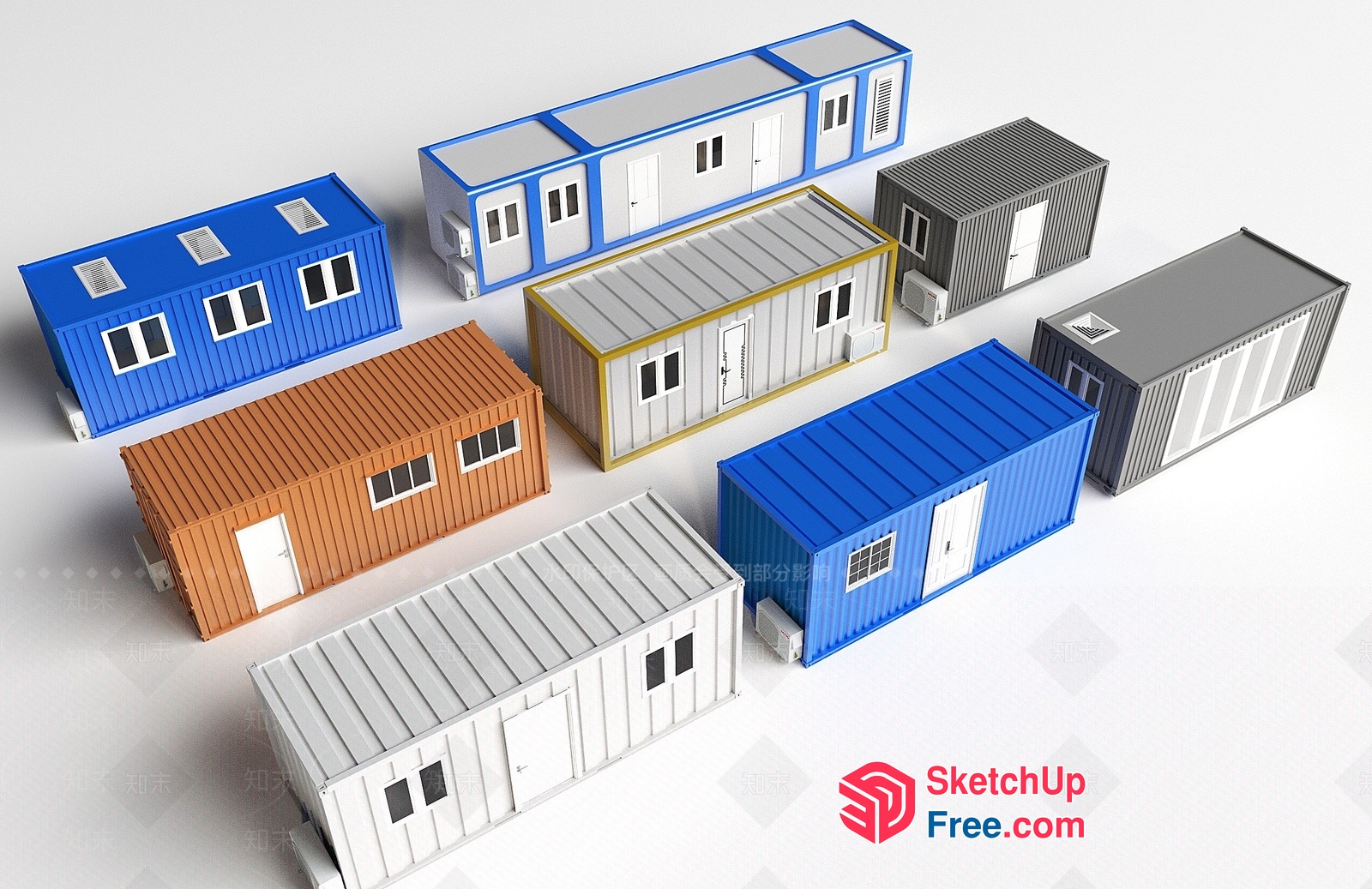 Shipping Container Homes Collection 3D SketchUp File