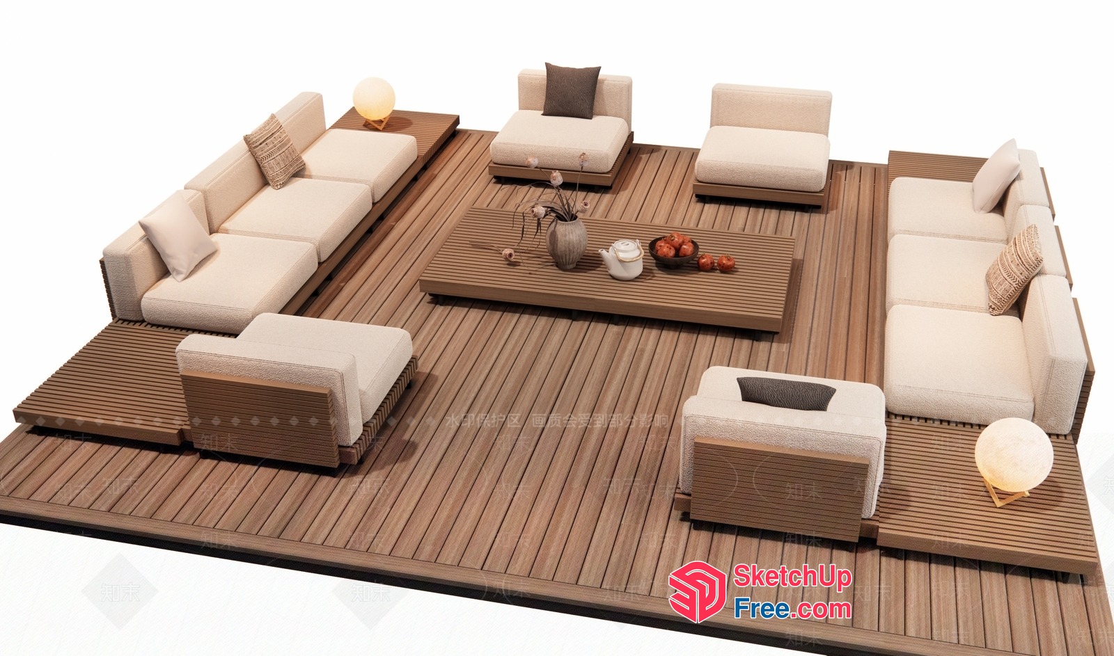 Modern Outdoor Furniture Collection 3D SketchUp File