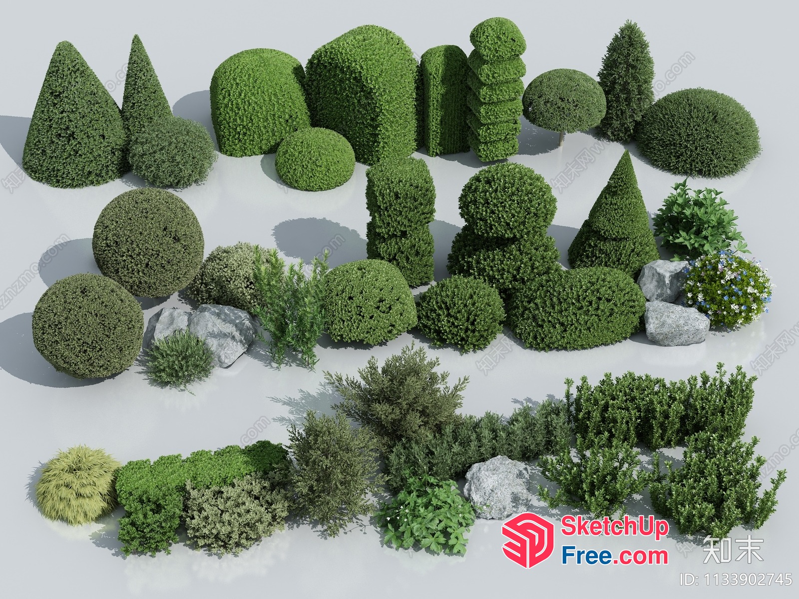 Outdoor Landscape Decorations 3D SketchUp File