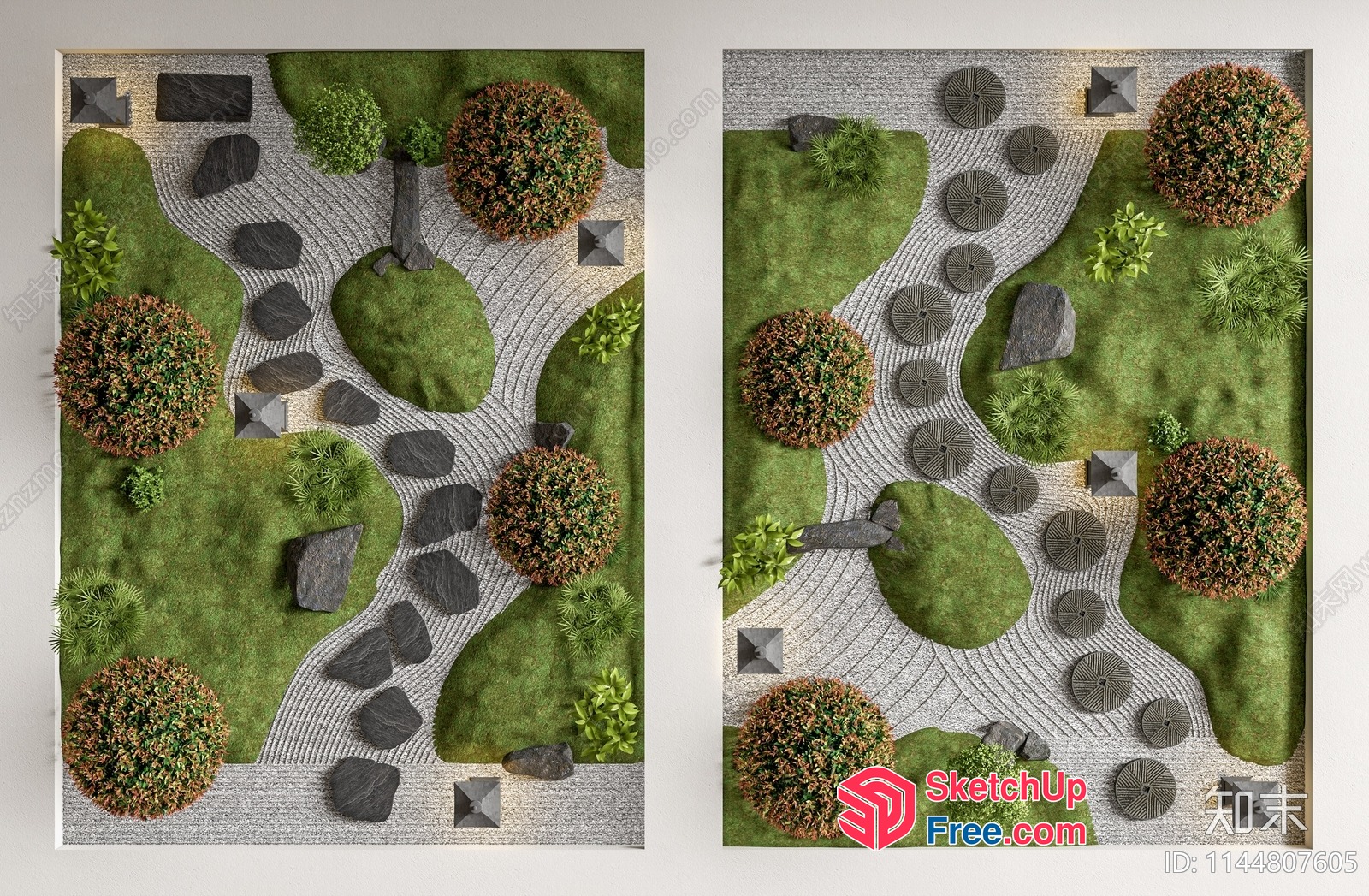 Serene Japanese Garden Design 3D SketchUp File