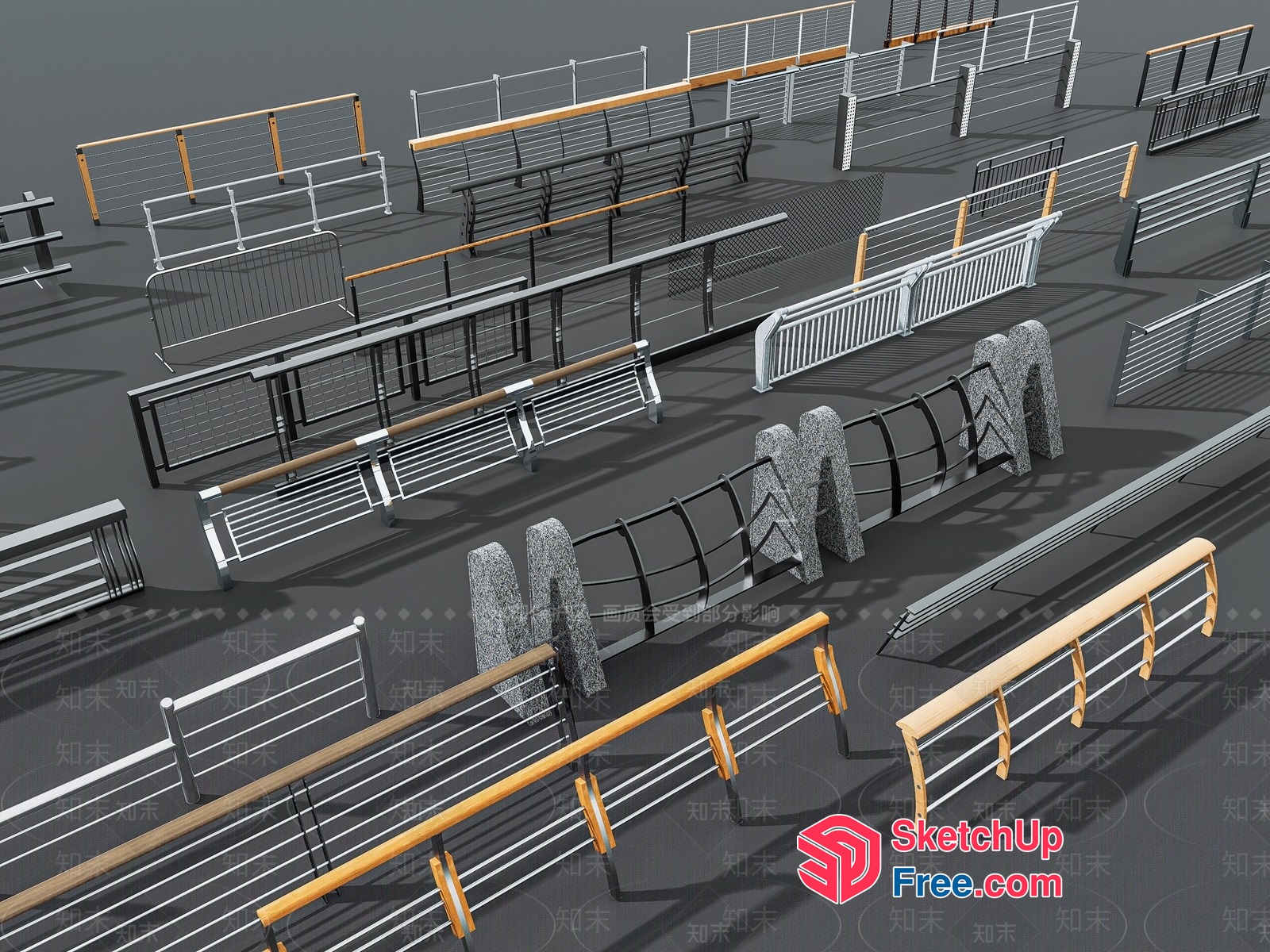 Railing Options For Outdoor Spaces 3D SketchUp File