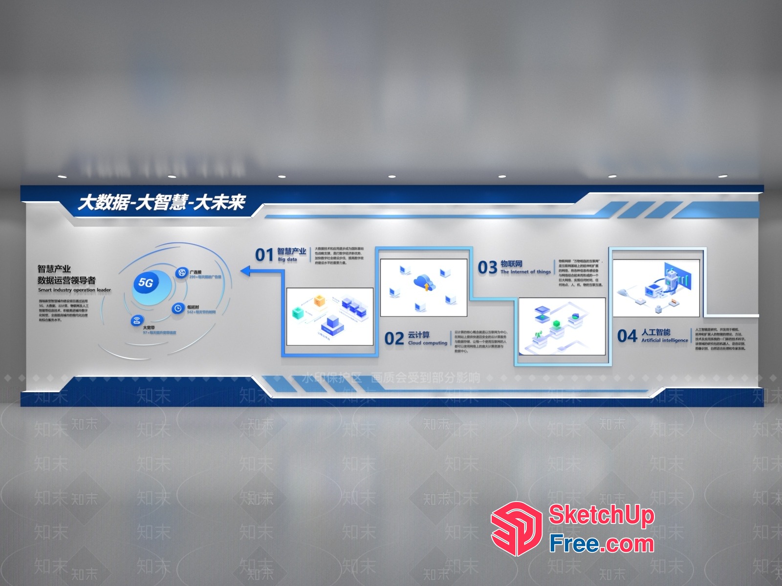 Smart Industry Operation Leader 3D SketchUp File