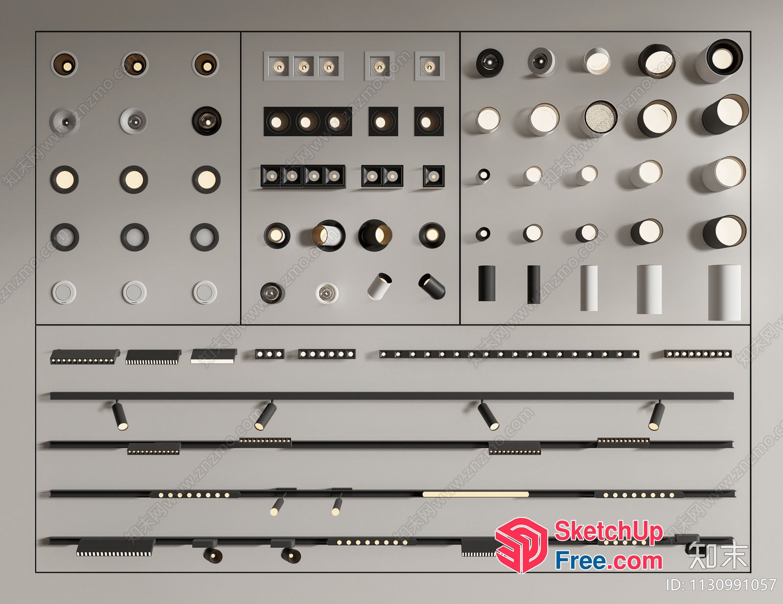 Wall-Mounted Lighting Options For Various Styles 3D SketchUp File