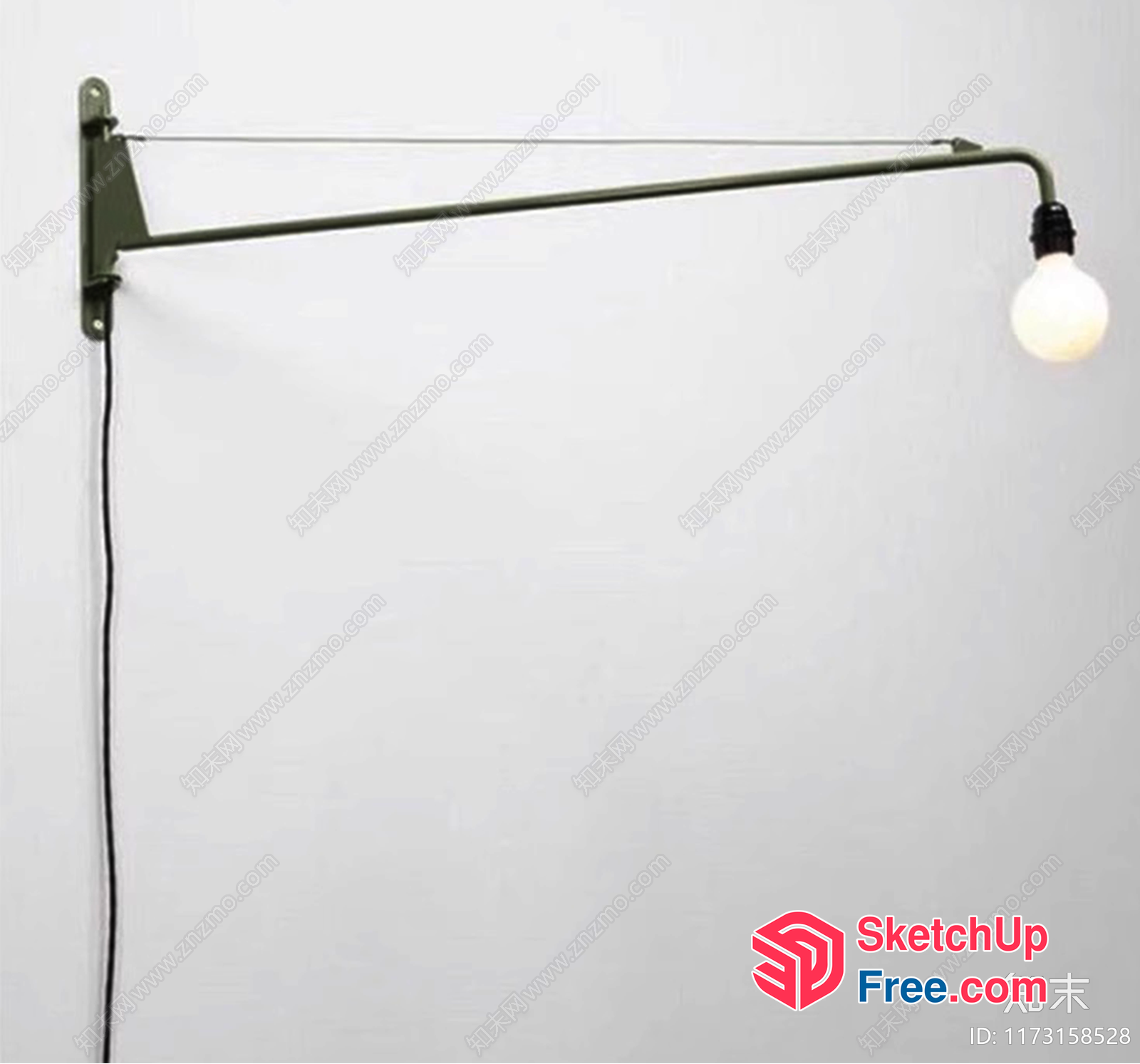 Sleek Hanging Light Fixture 3D SketchUp File