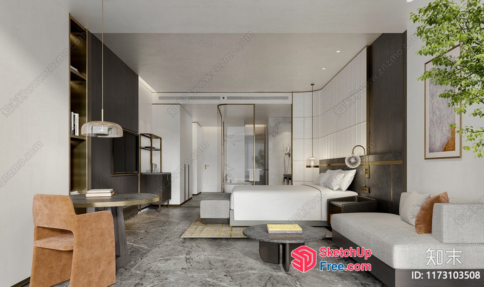 Modern Minimalist Interior 3D SketchUp File
