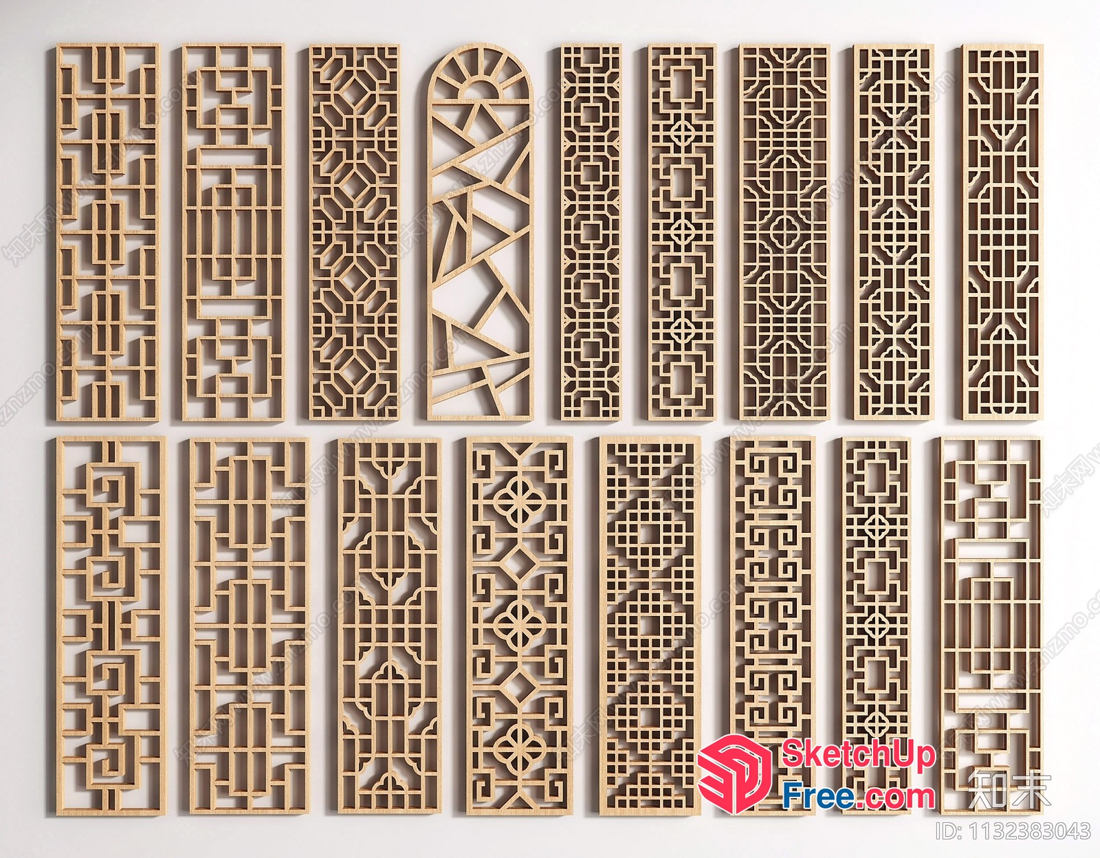 Intricate Lattice Patterns 3D SketchUp File
