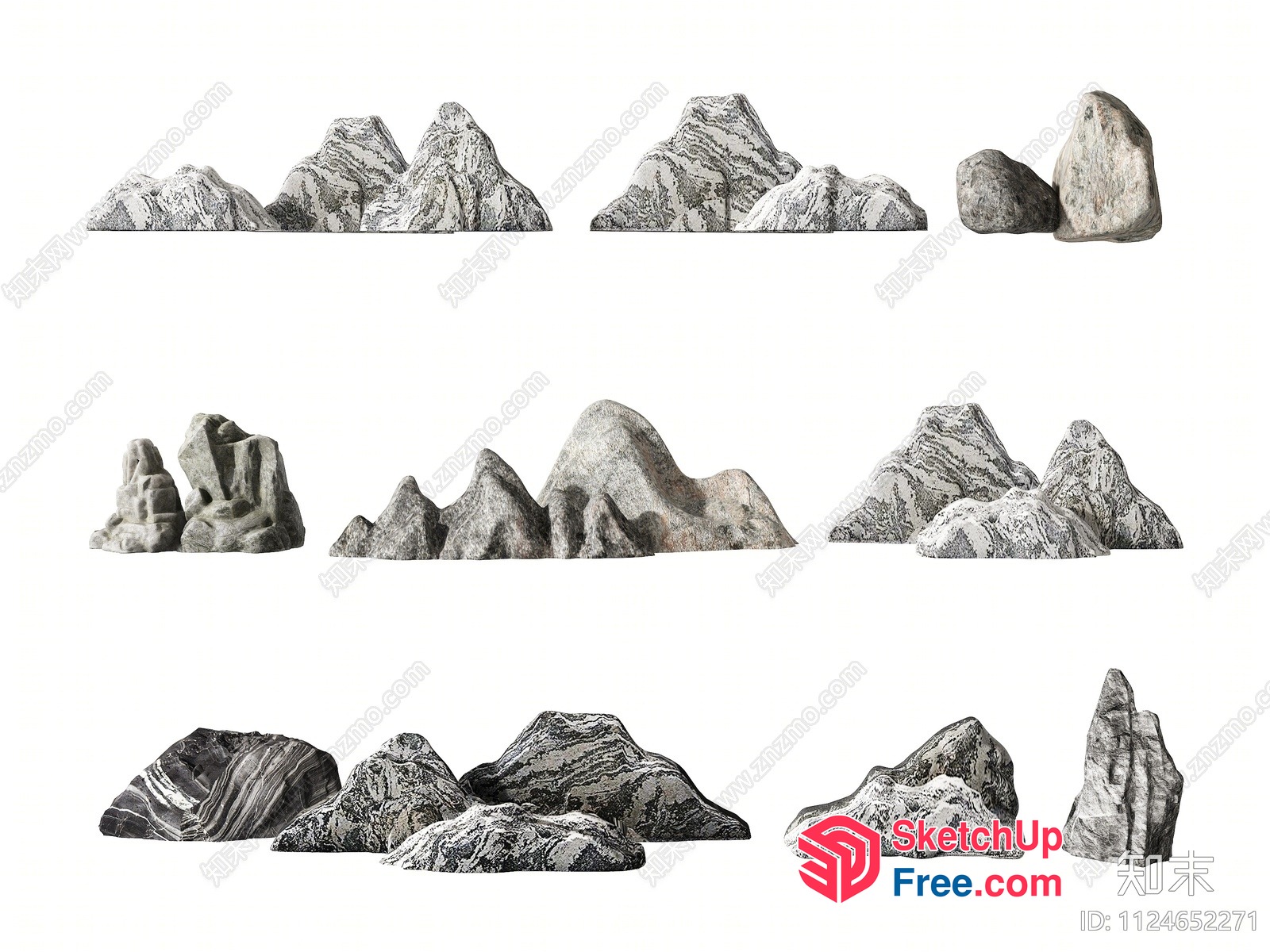 Rocky Mountain Landscape 3D SketchUp File