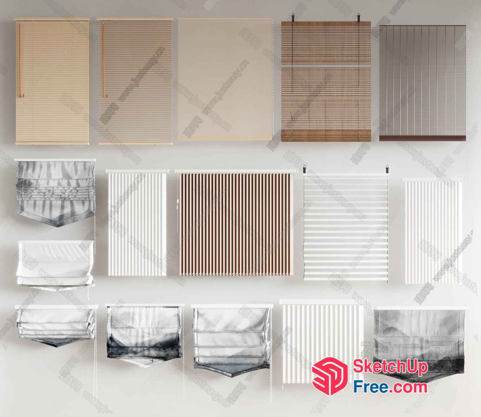 Window Treatment Options 3D SketchUp File