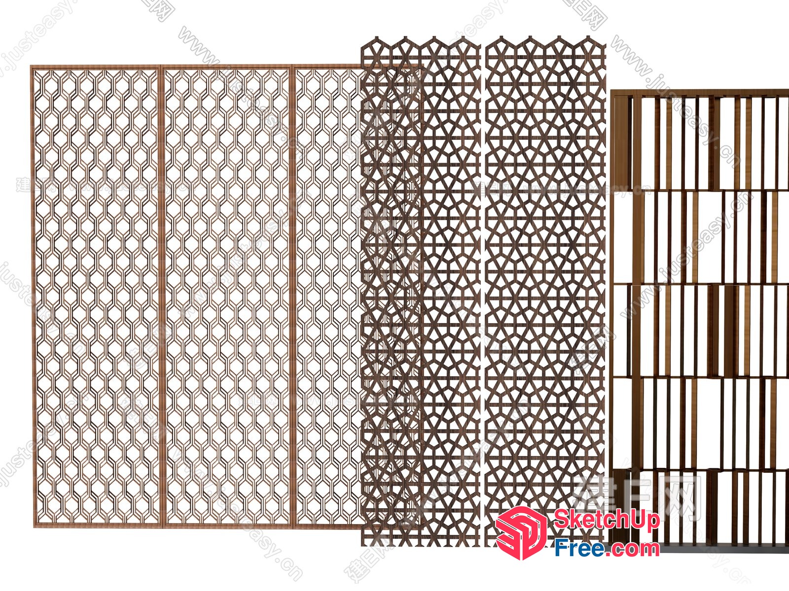 Ornate Decorative Partition Screen 3D SketchUp File