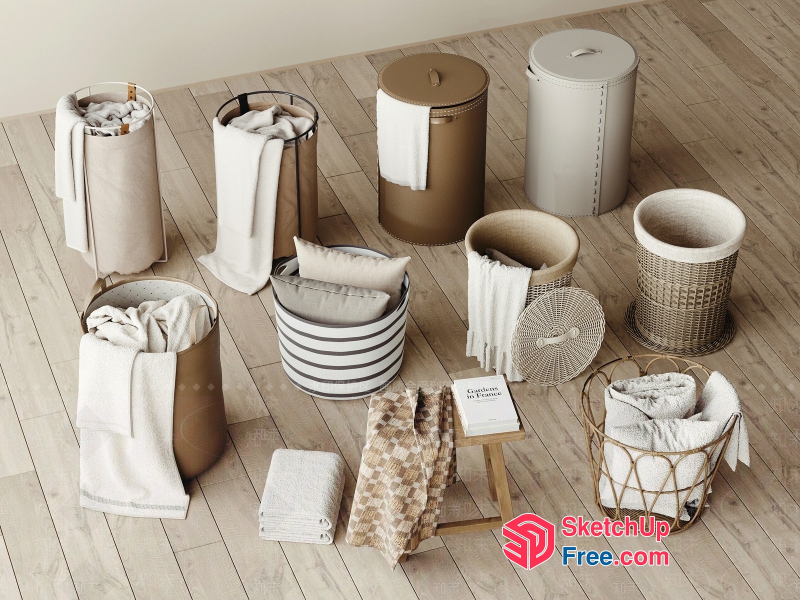 Laundry Room Decor Collection 3D SketchUp File
