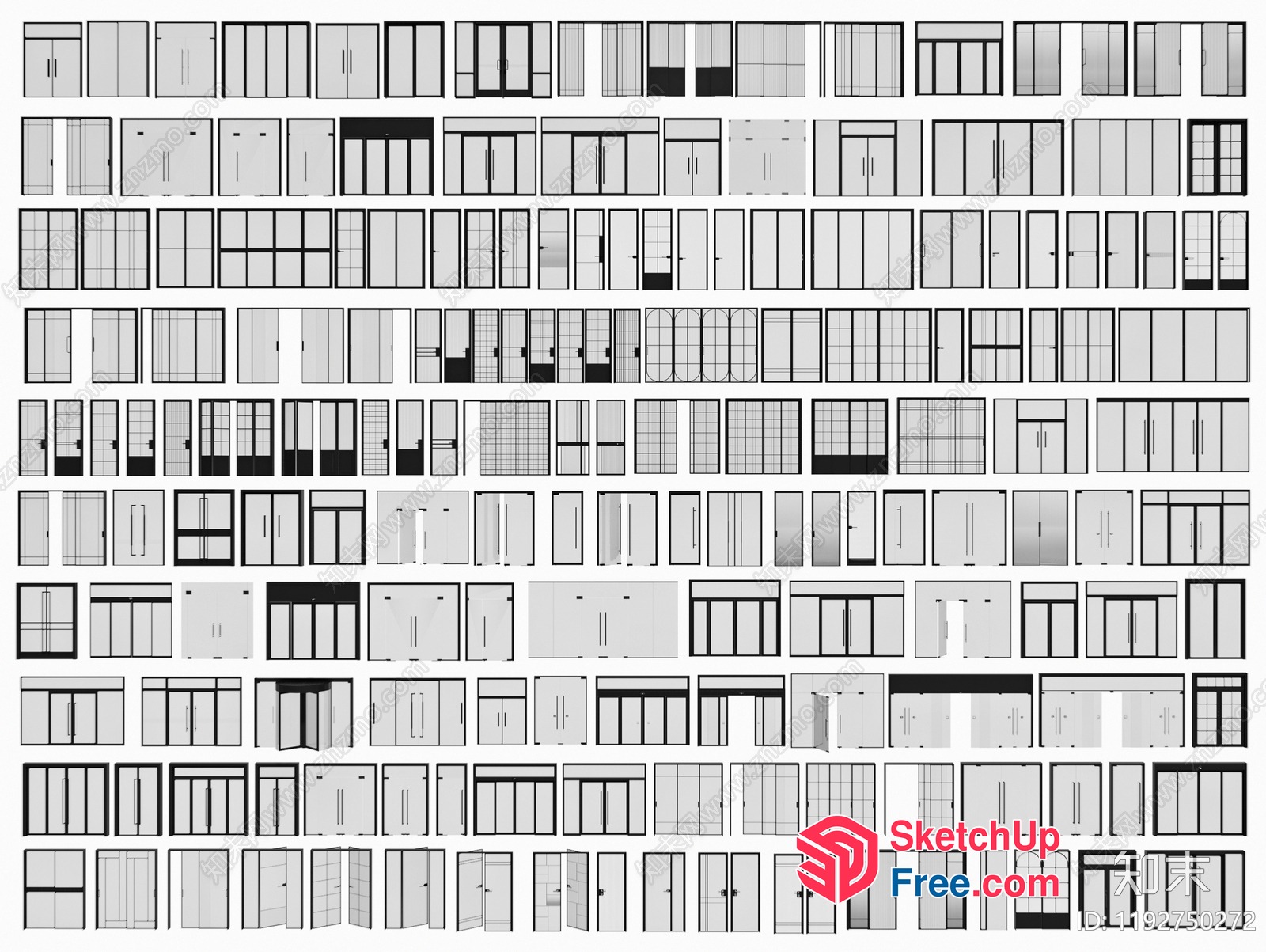 3D Models Of Doors And Windows 3D SketchUp File
