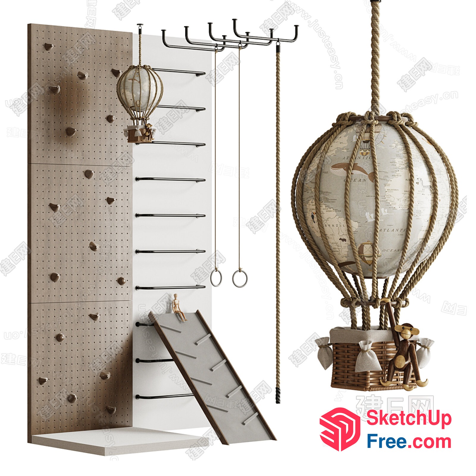Vintage Adventure Playground 3D SketchUp File