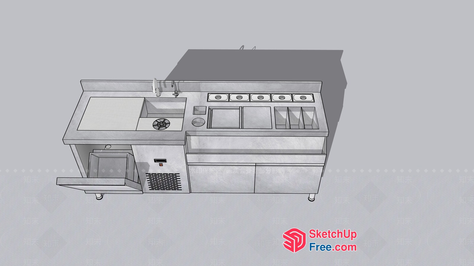 Kitchen Interior Design 3D SketchUp File