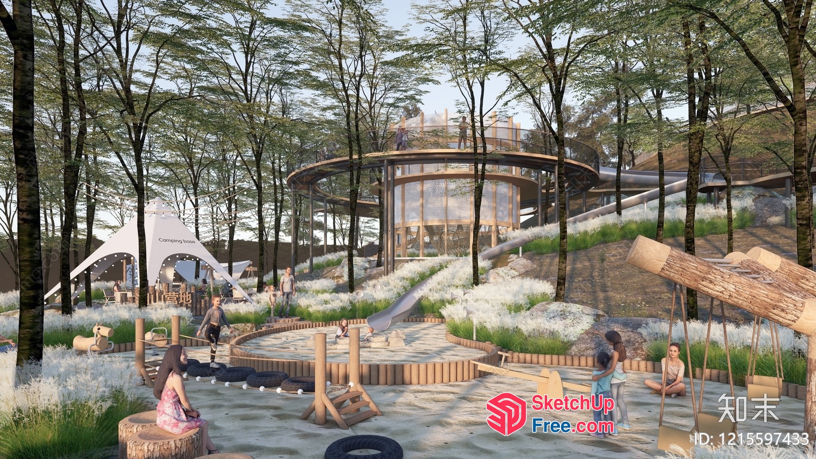 Children'S Outdoor Playground 3D SketchUp File