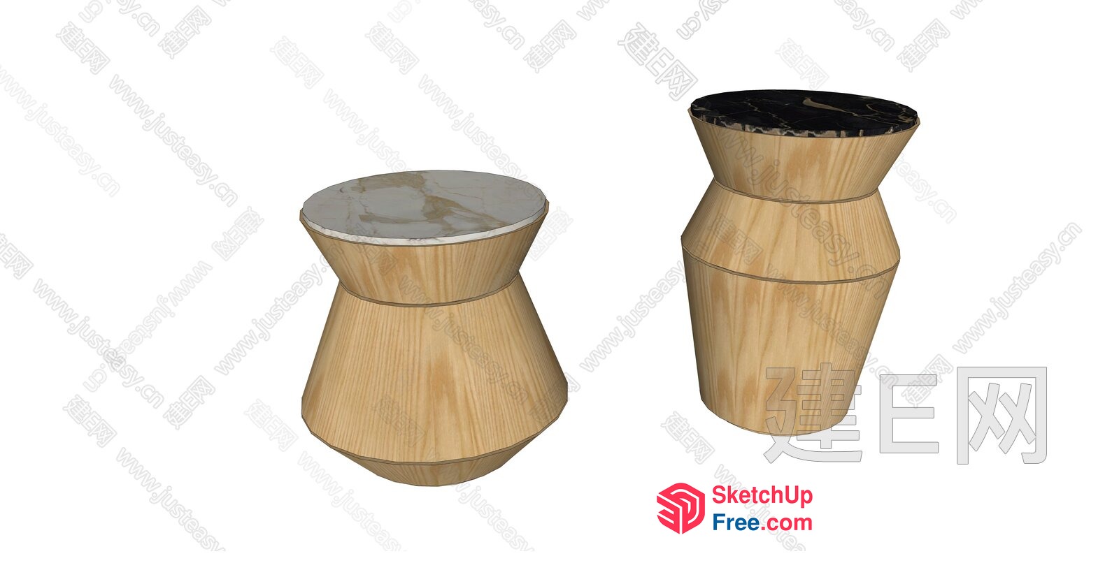 Wooden Furniture Set 3D SketchUp File
