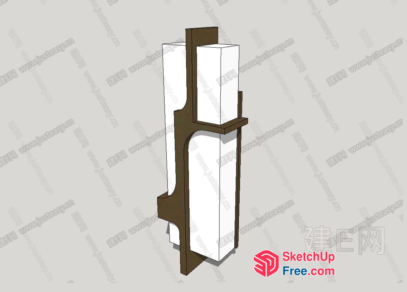 Modern Pillar Design 3D SketchUp File