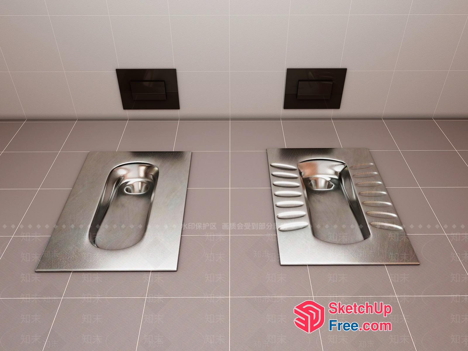 Modern Bathroom Sink Fixtures 3D SketchUp File