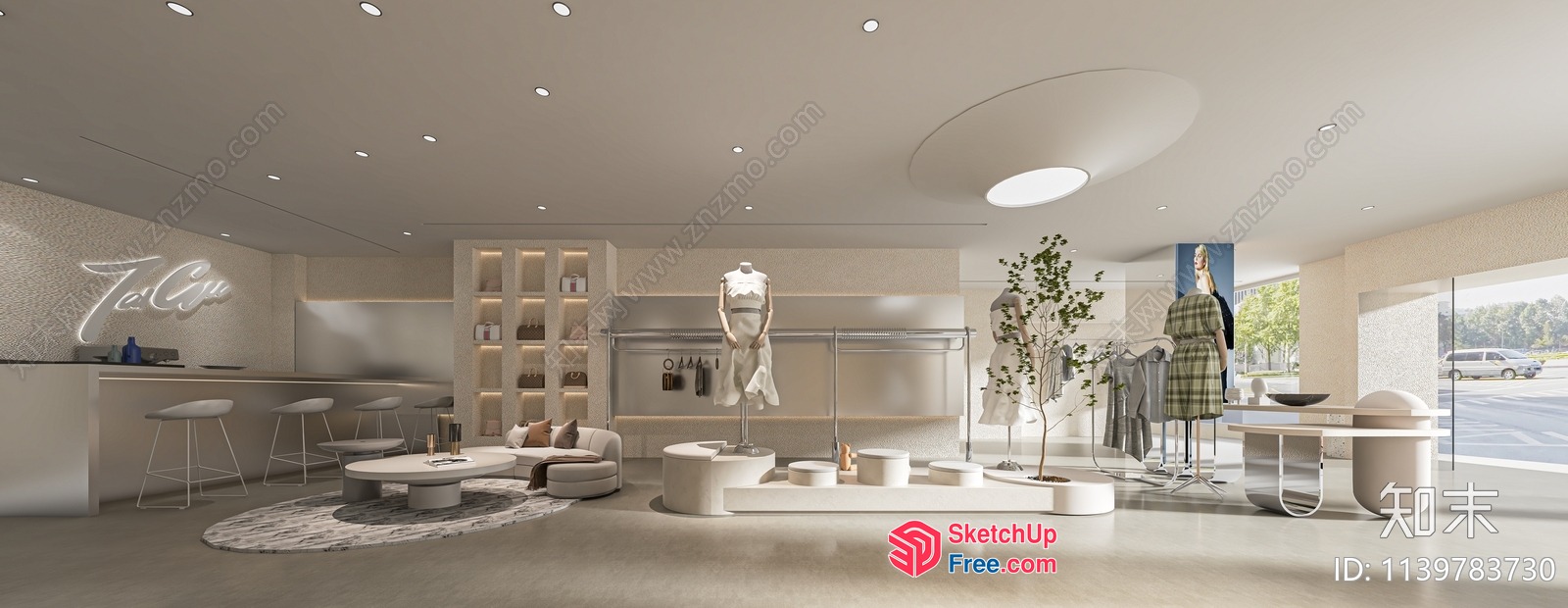 Modern Minimalist White Interior 3D SketchUp File