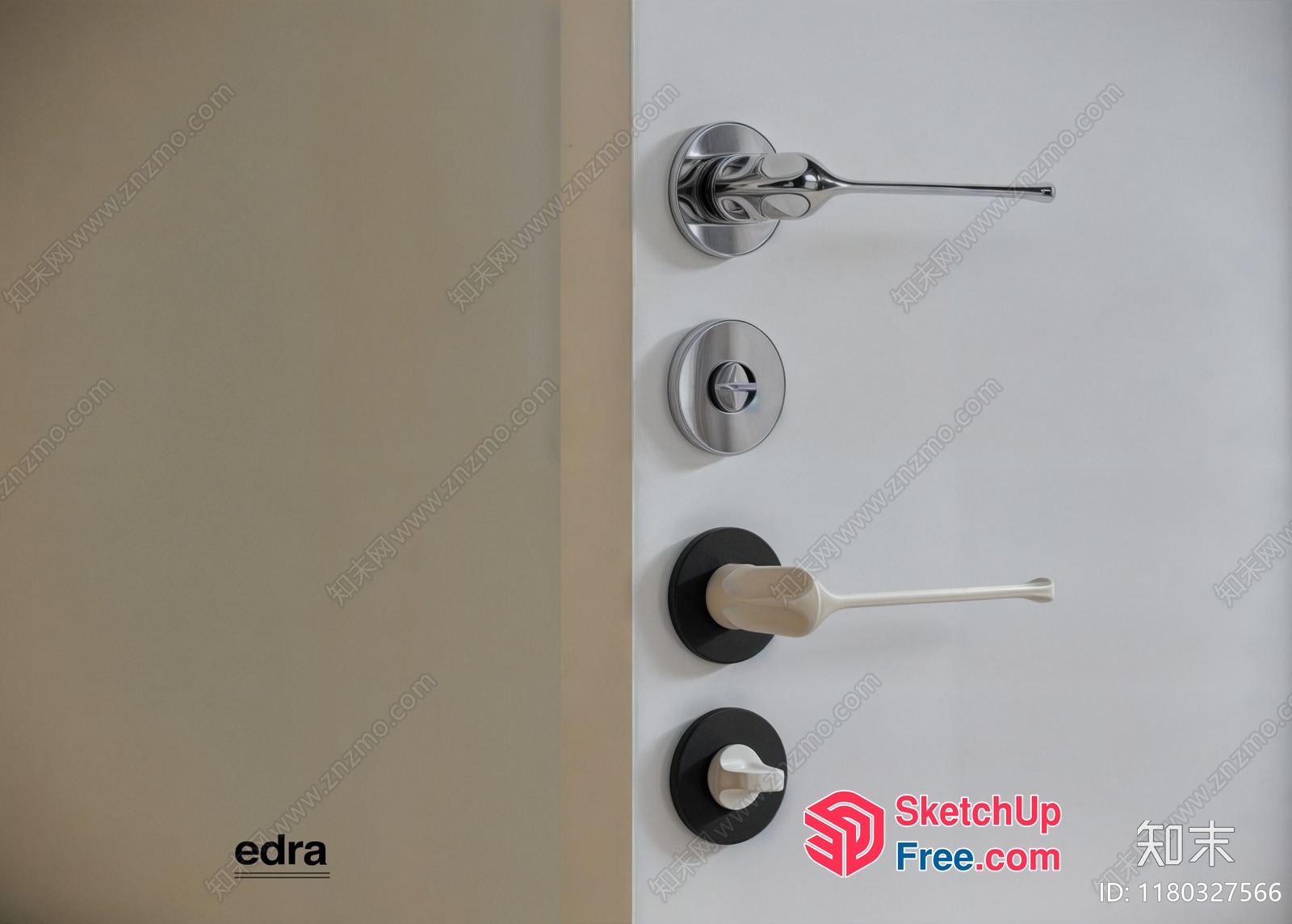 Interior Door Handles And Locks 3D SketchUp File