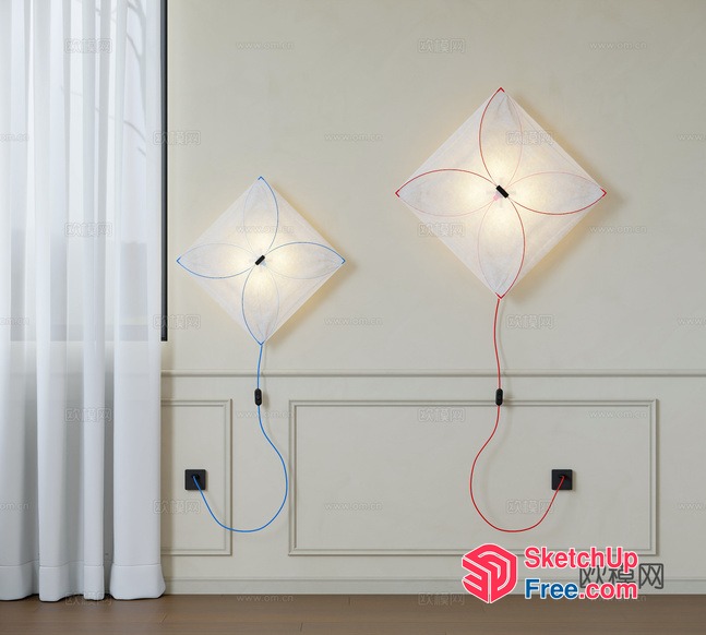Modern Wall Lamps With Unique Shapes And Designs 3D SketchUp File