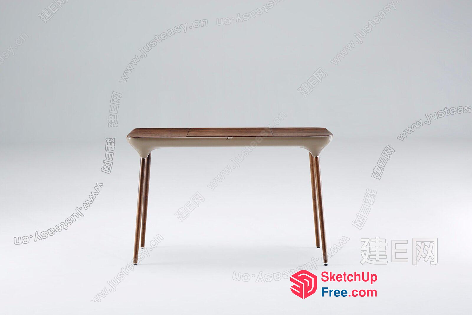 Minimalist Style Desk With Long Legs 3D SketchUp File