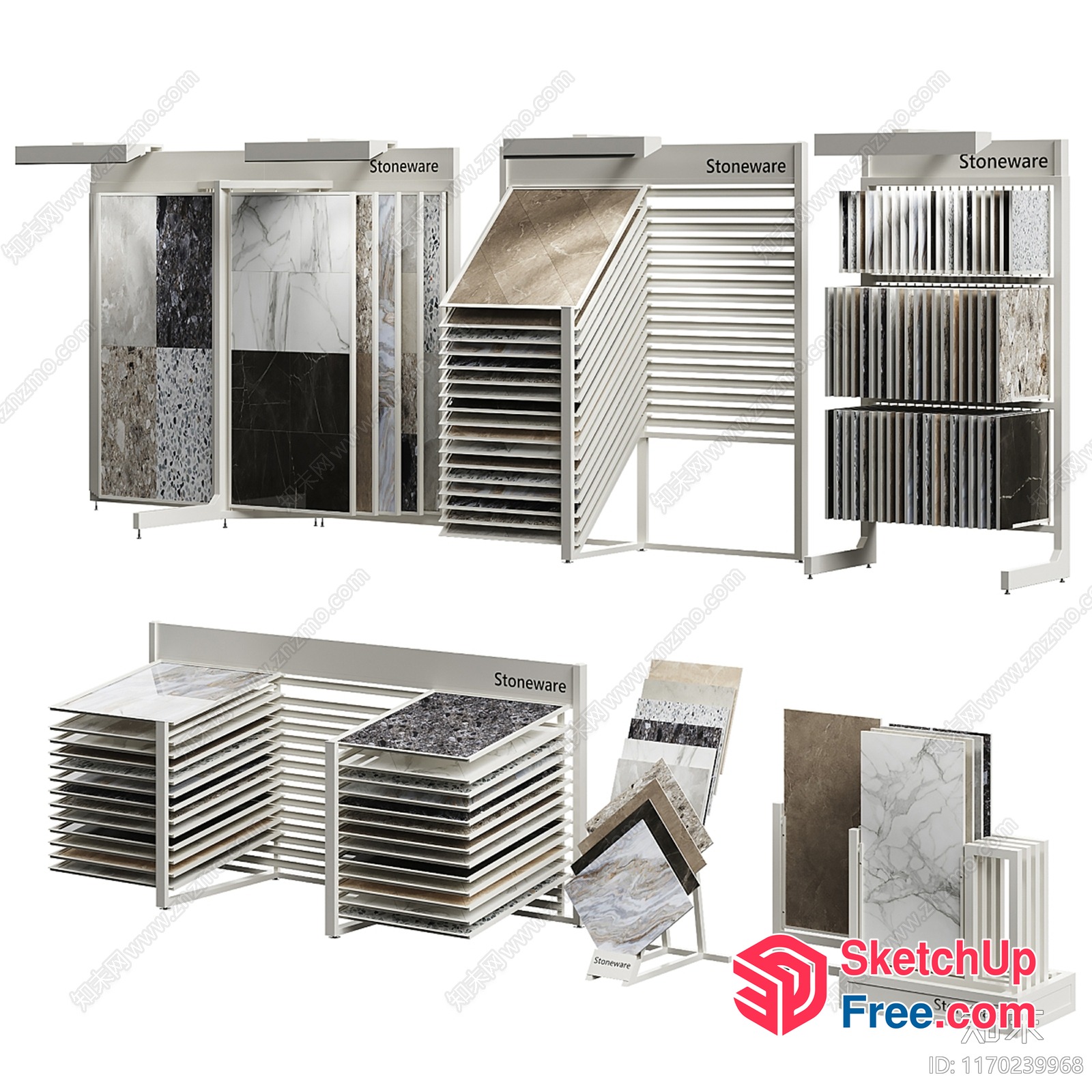 Stoneware Tile Display 3D SketchUp File