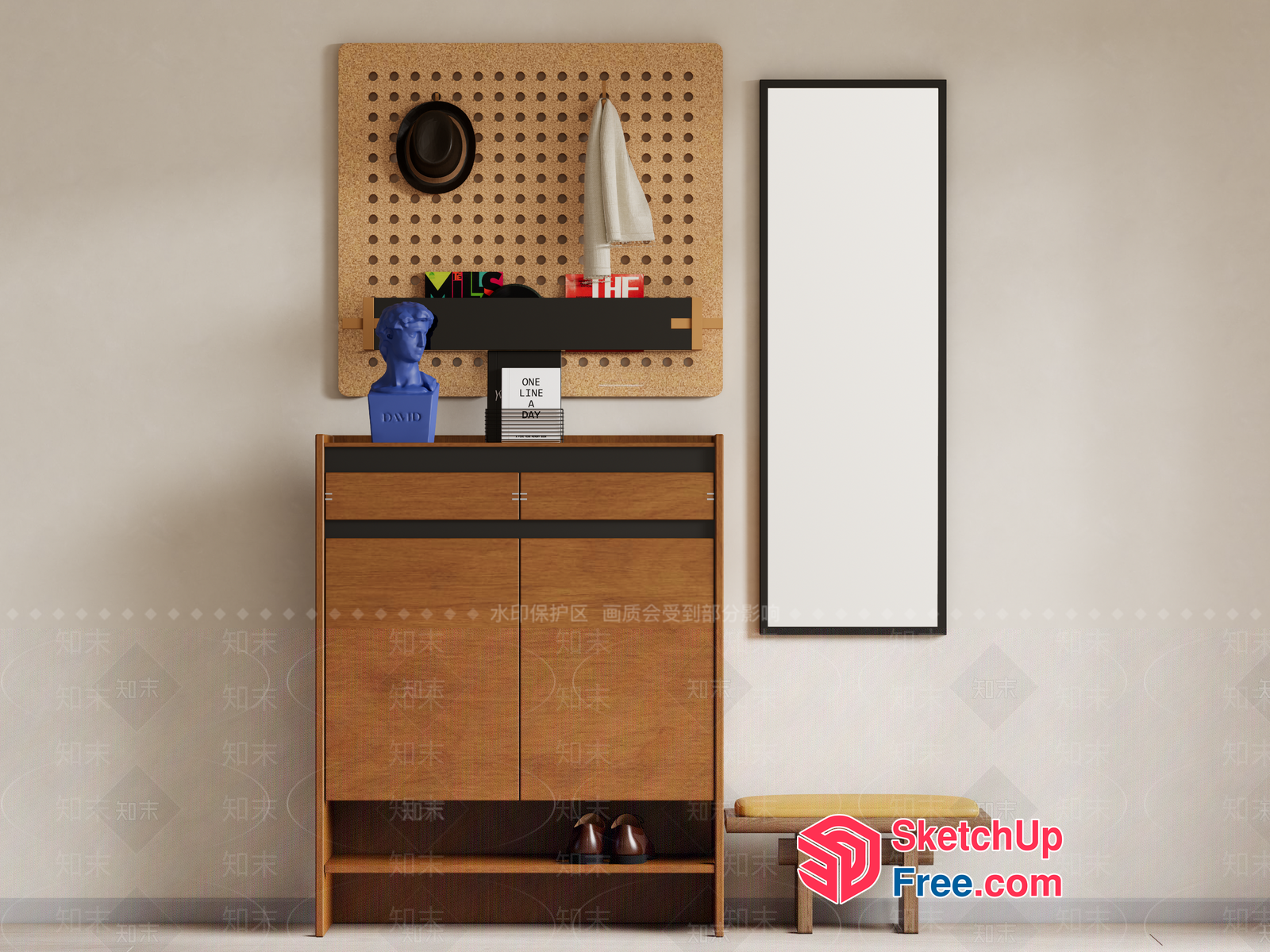 Minimalist Furniture And Decor Collection 3D SketchUp File