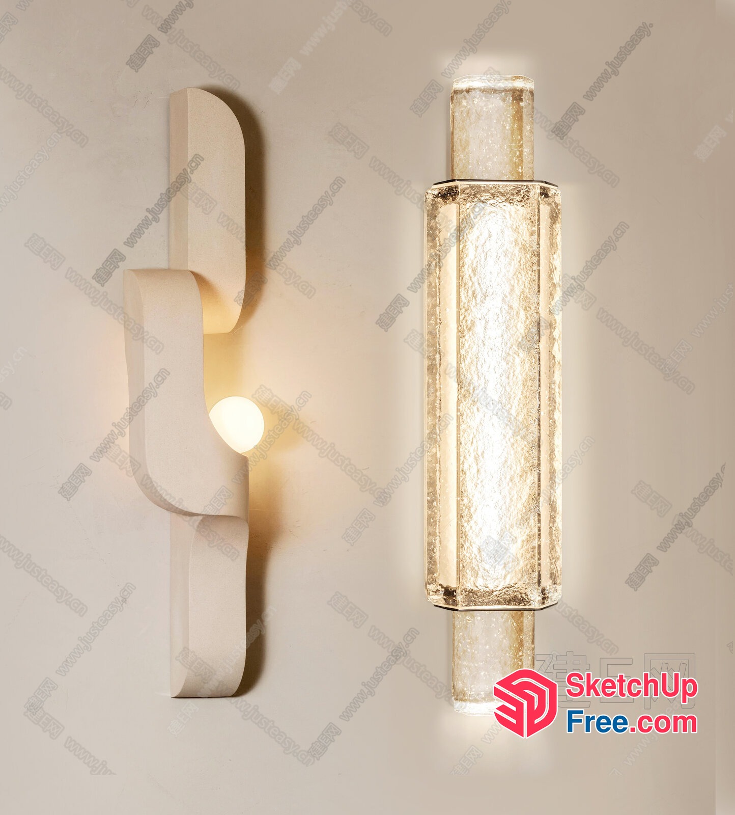 Modern Minimalist Light Fixture 3D SketchUp File