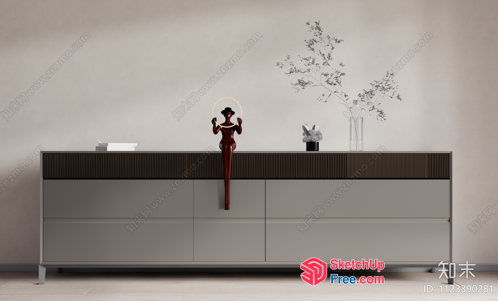 Modern Minimalist Interior Design With Elegant Decor 3D SketchUp File