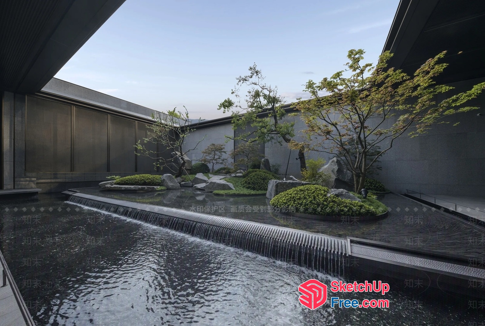 Serene Japanese Garden Oasis 3D SketchUp File